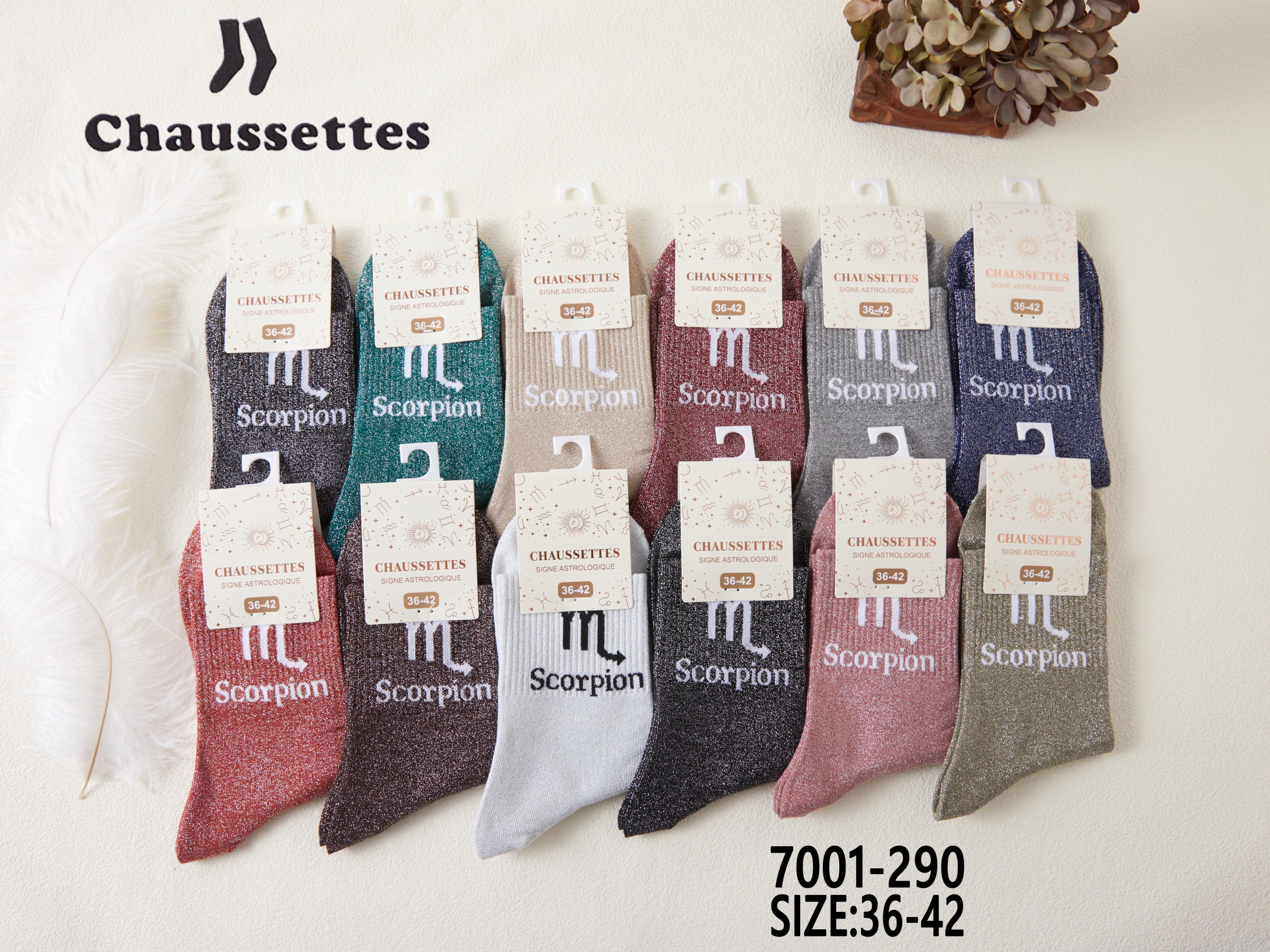 Wholesaler Best Fashion - SCORPION glitter sock