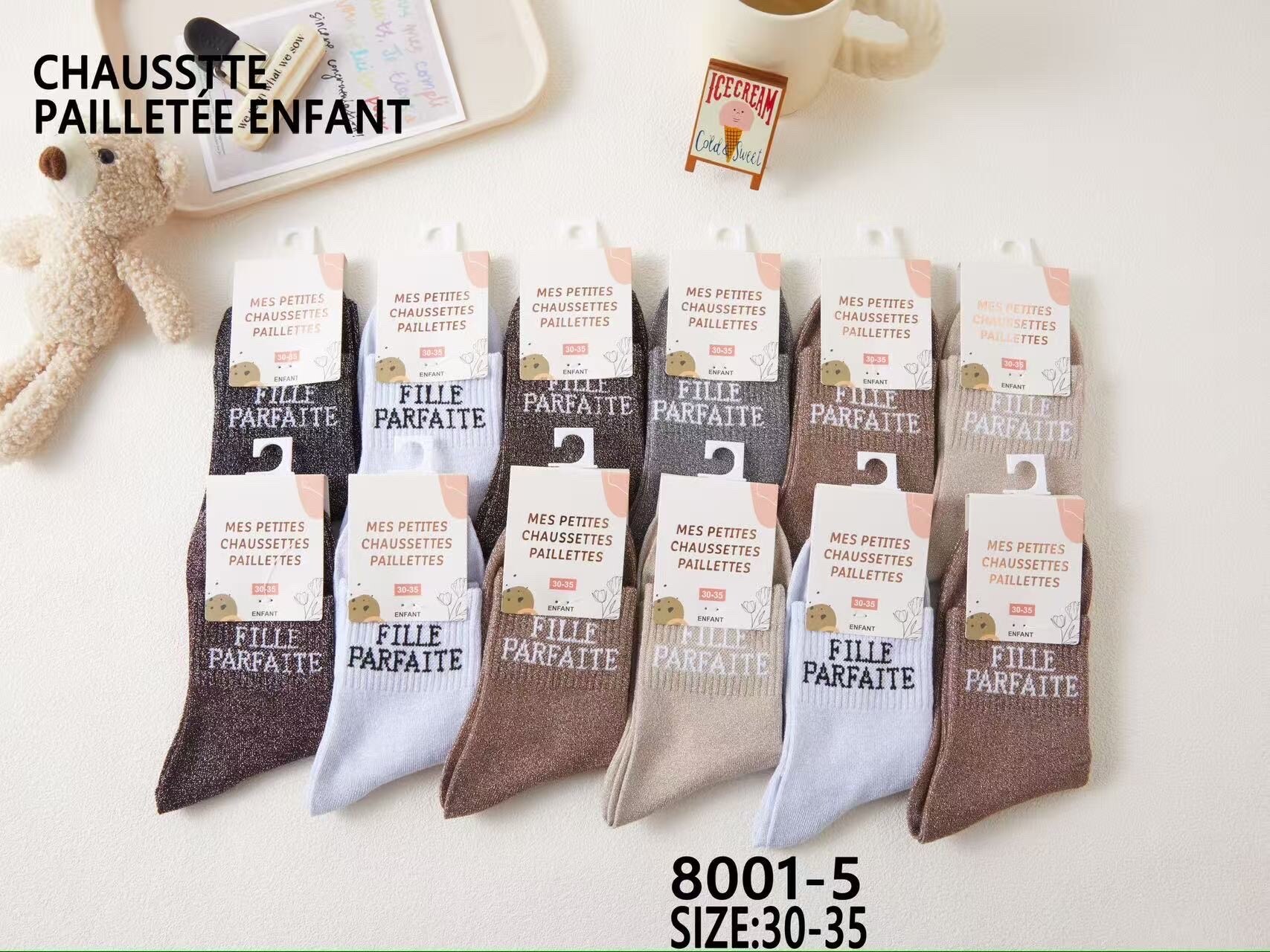 Wholesaler Best Fashion - PERFECT GIRL glitter sock