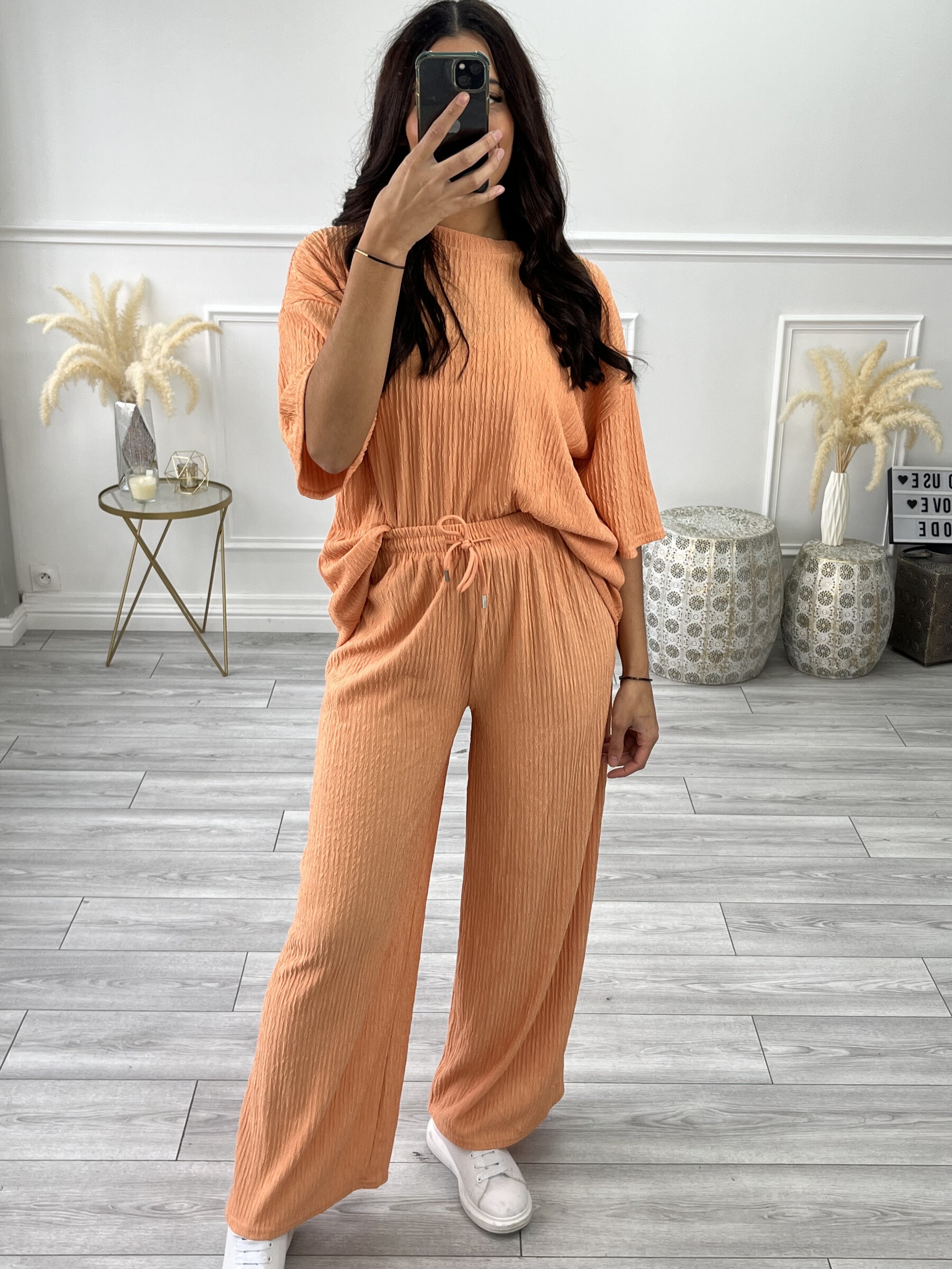 Grossiste Best Fashion - Ensemble  à manches courtes et pantalon large