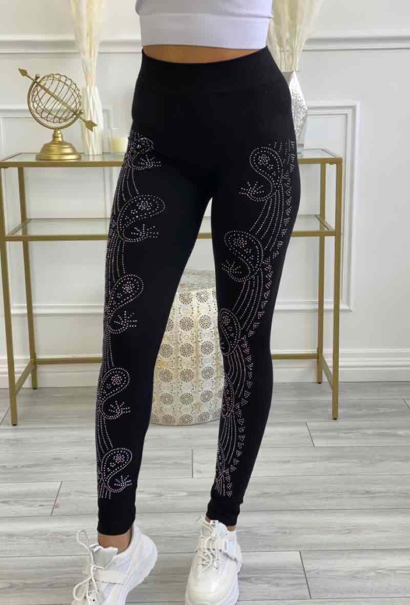 Großhändler Best Fashion - Leggings mit Diamanten