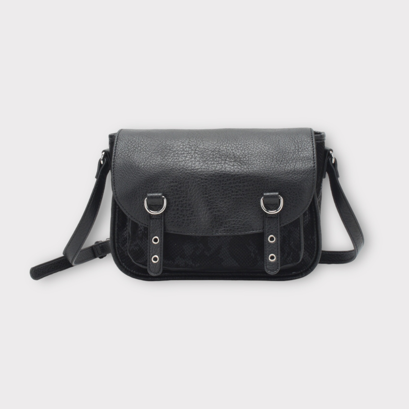 Grossiste BESTINI PARIS - Sac bandoulière style cartable effet python