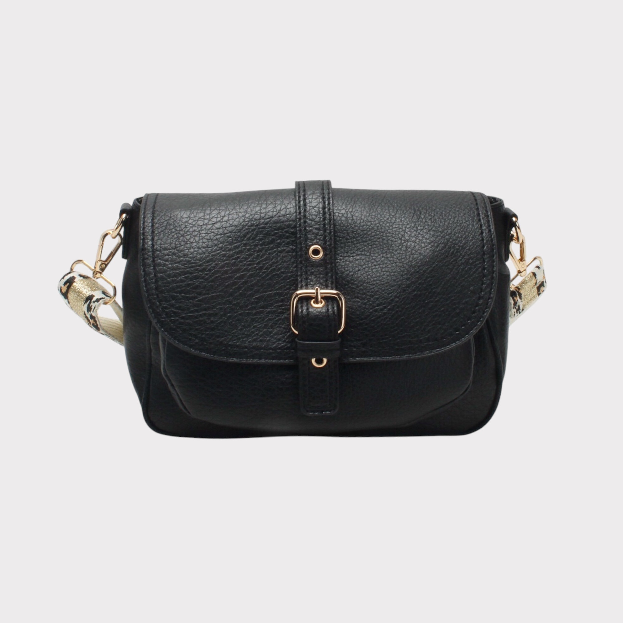 Wholesaler BESTINI - Shoulder bag, leopard print, classic with magnetic clasp