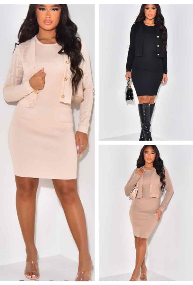 Wholesaler Big Liuli - Cardigan + dress set