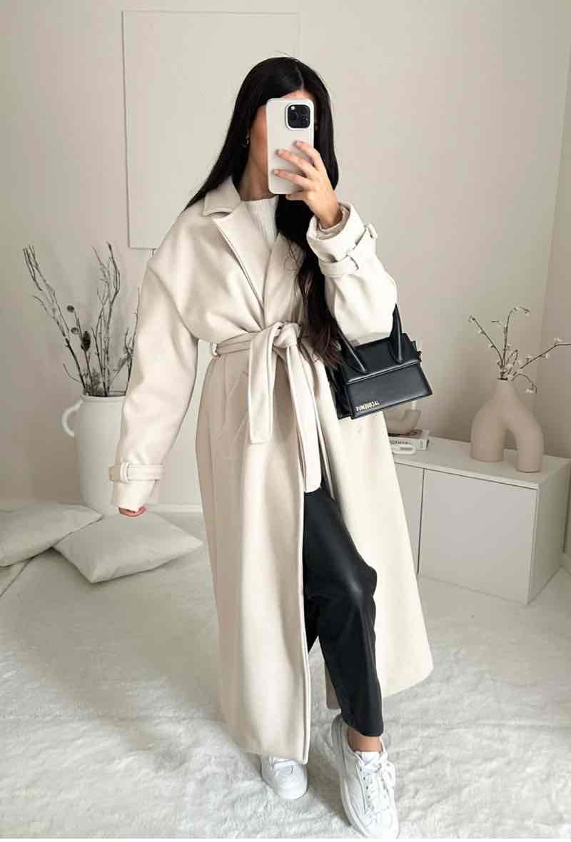 Wholesaler Big Liuli - Striped material coat