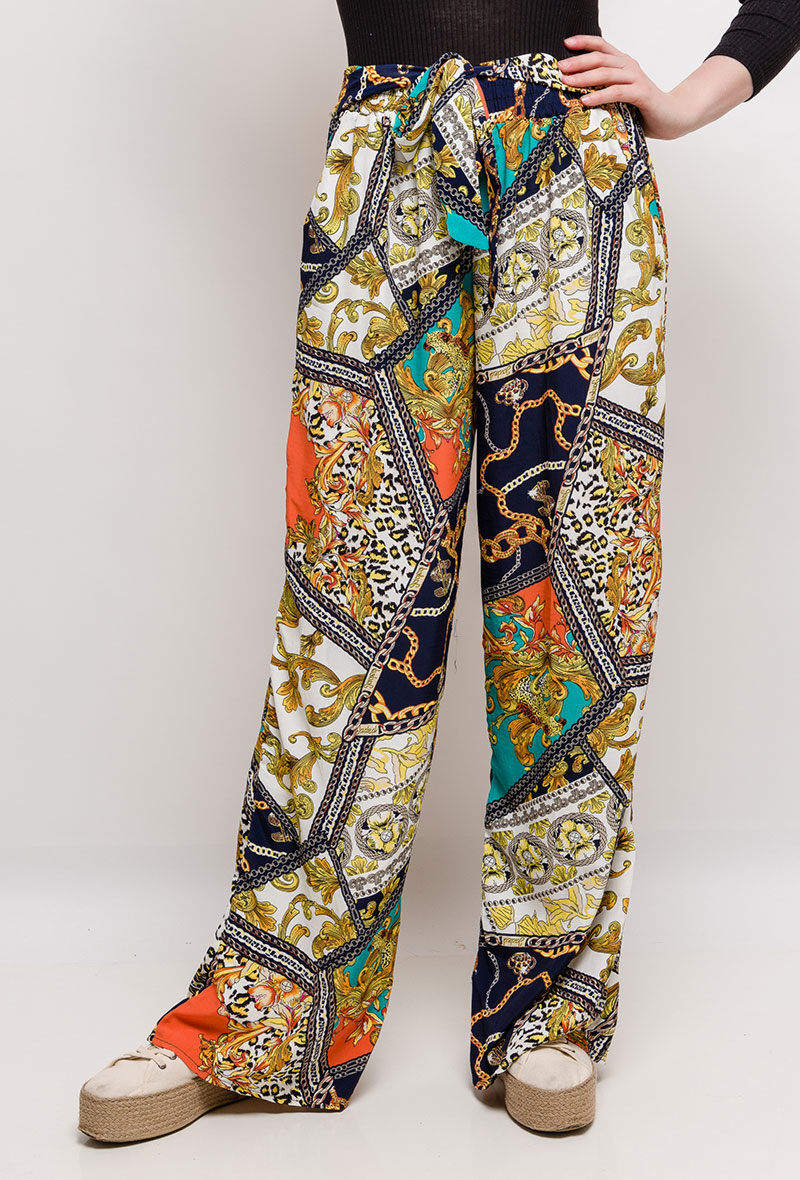 Wholesaler Big Liuli - Pants with scarf pattern