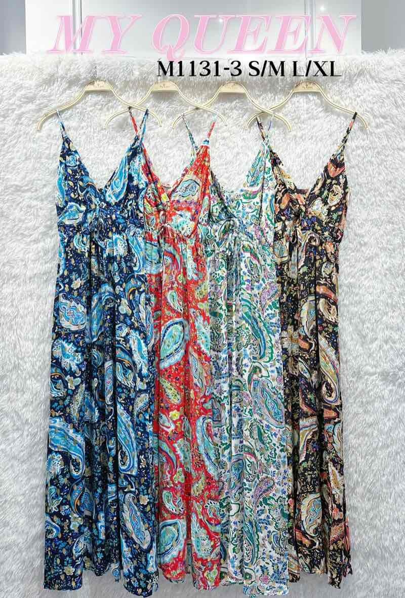 Wholesaler Big Liuli - Patterned suspender dress