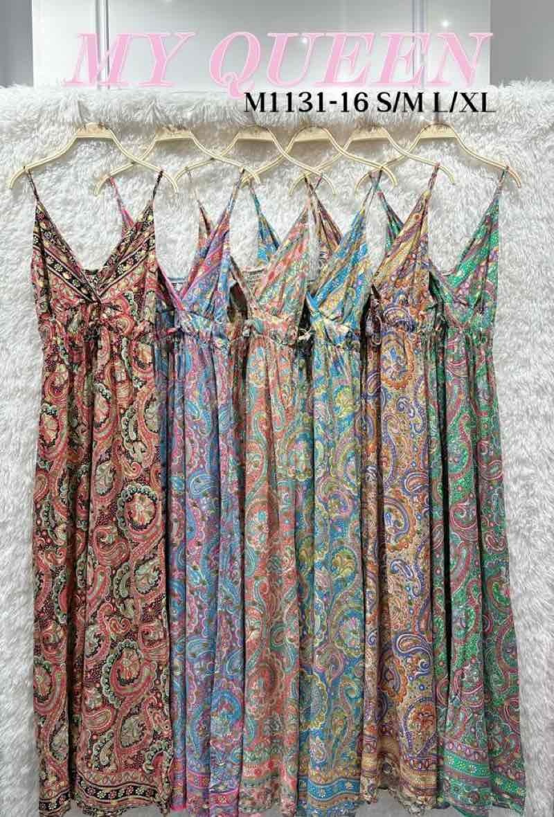 Wholesaler Big Liuli - Patterned suspender dress