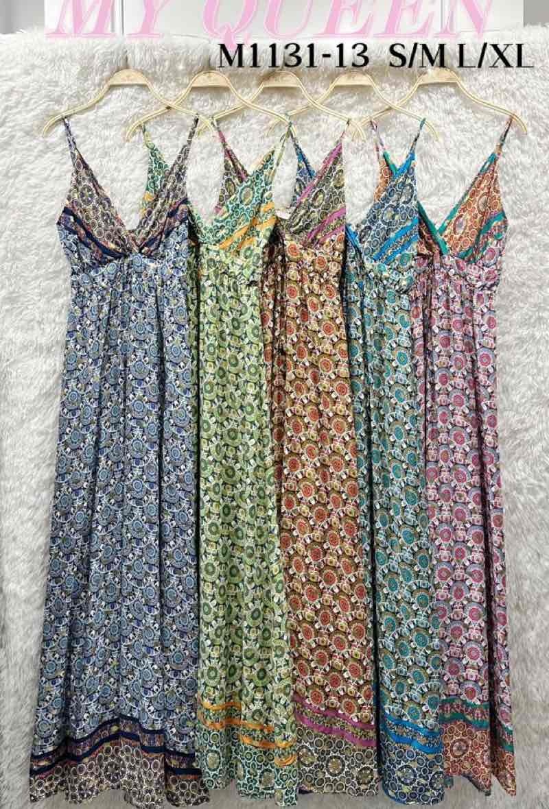 Wholesaler Big Liuli - Patterned suspender dress