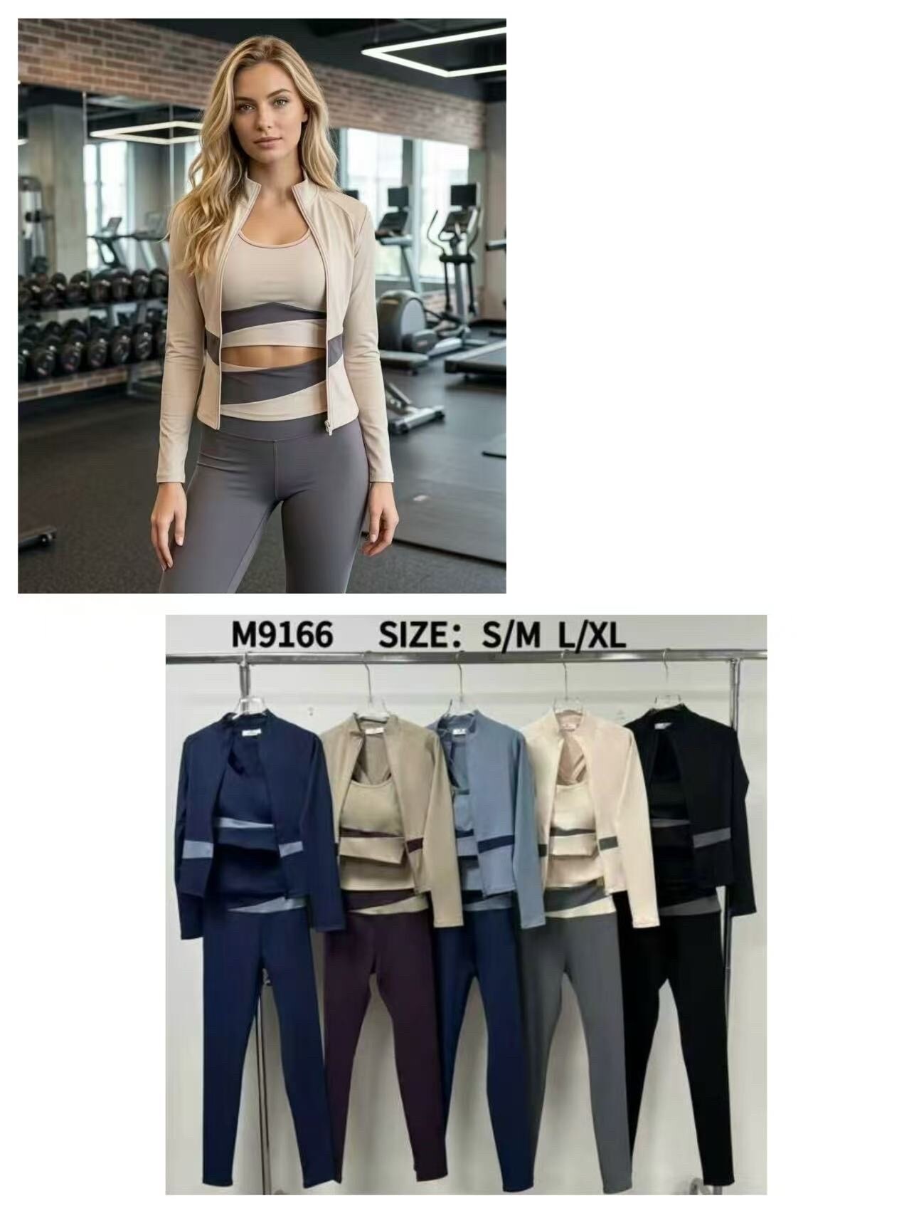 Großhändler Big Liuli - 3-teiliges Sportset