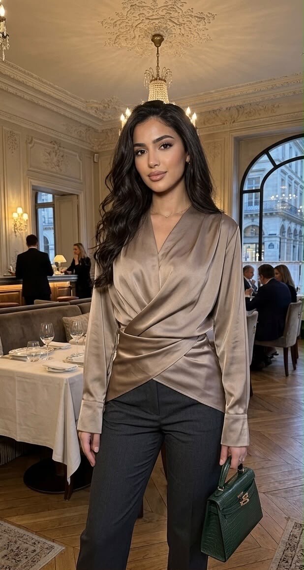 Grossiste Big Liuli - Haut cache coeur satin
