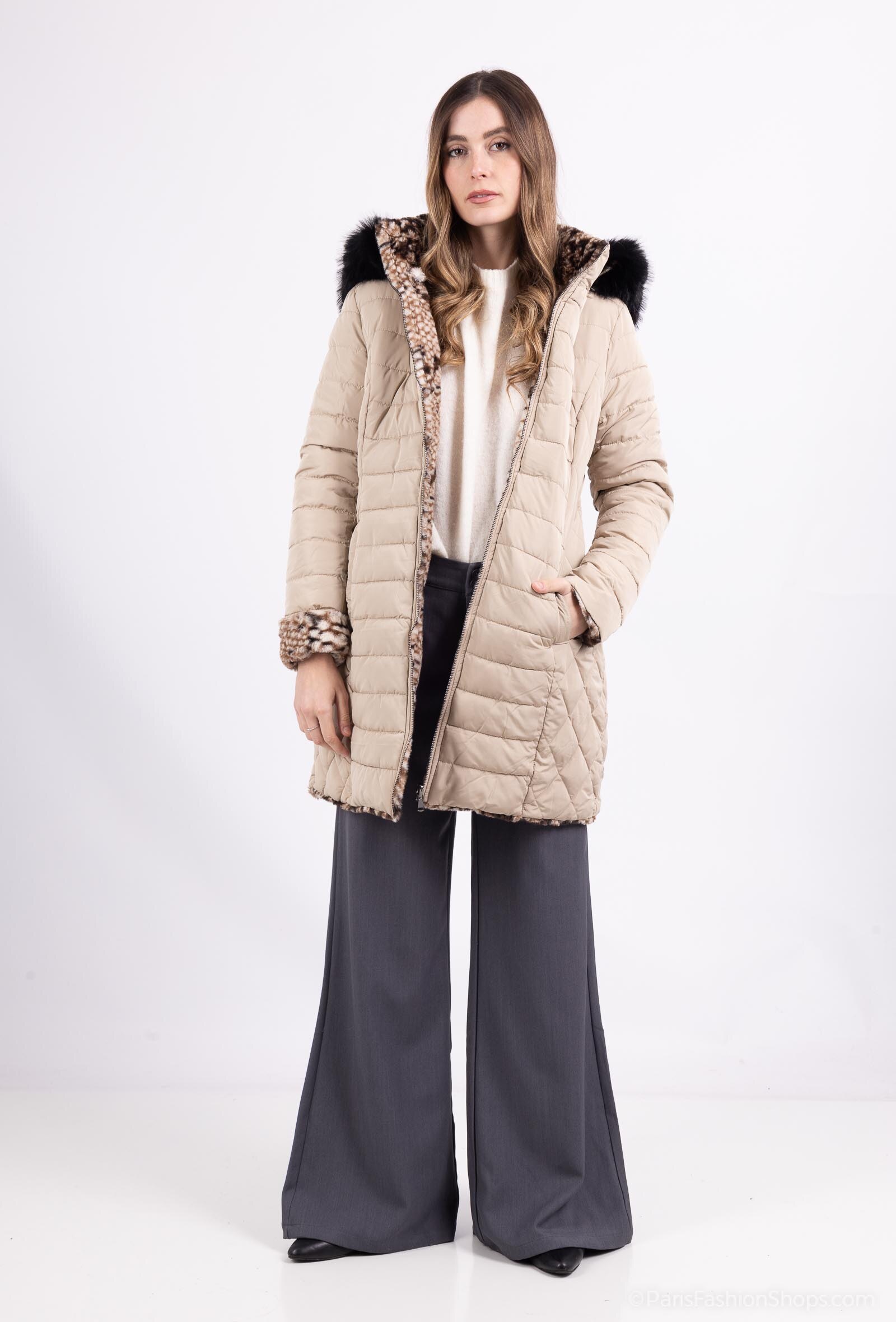 Wholesaler Big Size Exclusive - Reversible Fur Puffer Jacket