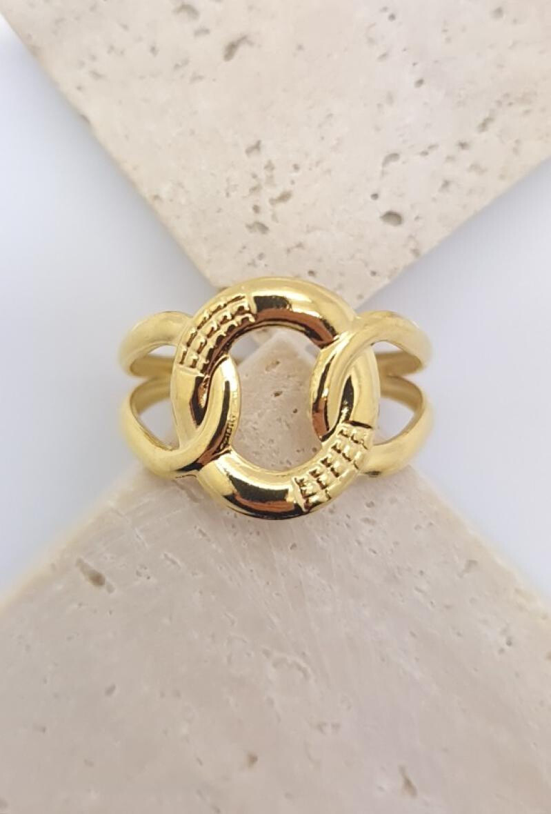 Wholesaler Bijoussimo - Adjustable steel ring nested curls