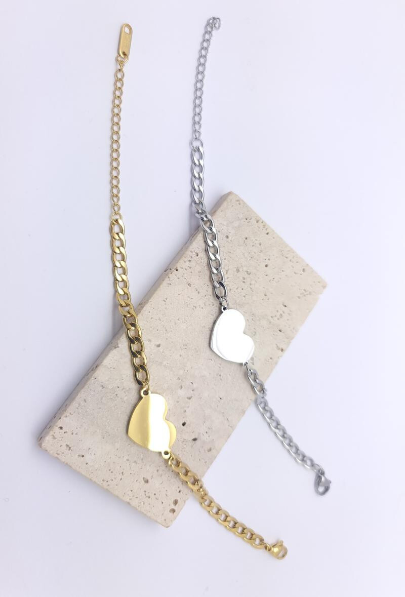 Wholesaler Bijoussimo - Steel bracelet to engrave thick core chain Type gournette
