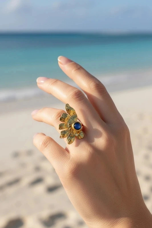 Großhändler Bijoux Mystères - Verstellbarer Edelstahlring