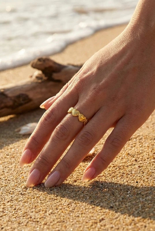 Mayorista Bijoux Mystères - Anillo ajustable de acero inoxidable
