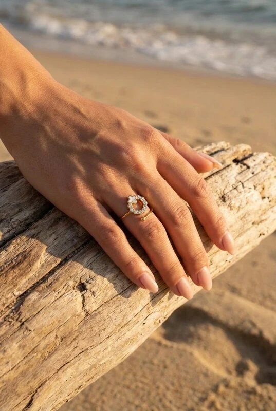 Mayorista Bijoux Mystères - Anillo de acero inoxidable ajustable