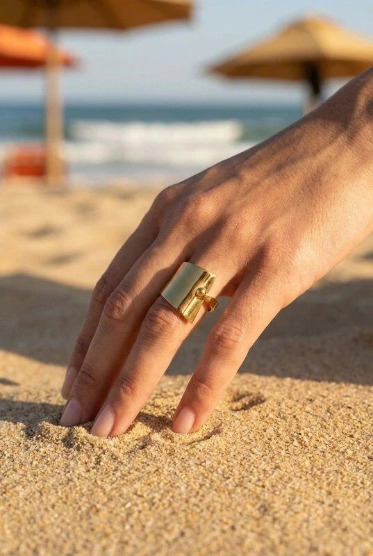 Grossiste Bijoux Mystères - Bague en acier inoxydable ajustable