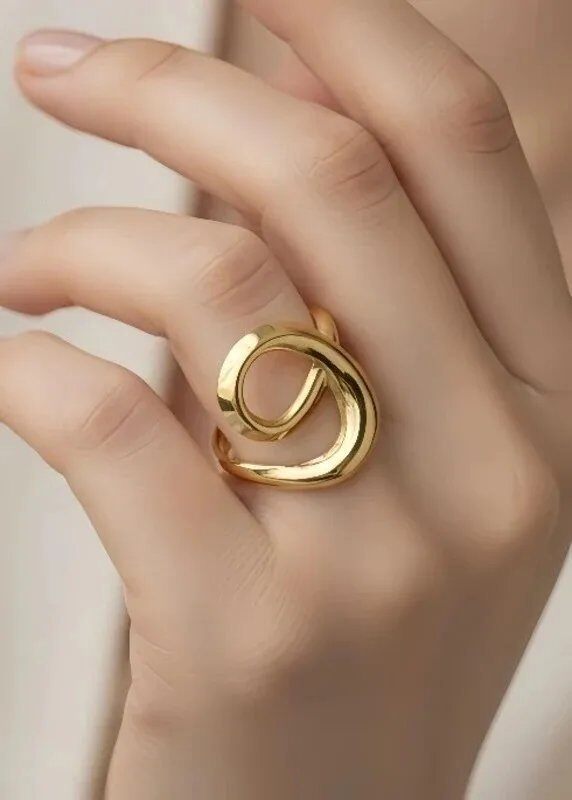 Mayorista Bijoux Mystères - Anillo ajustable de acero inoxidable