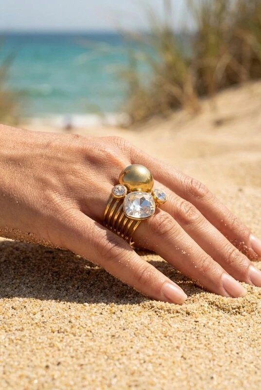 Grossista Bijoux Mystères - Anello regolabile in acciaio inossidabile