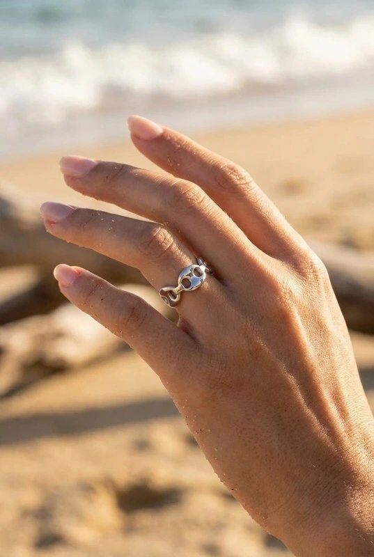 Mayorista Bijoux Mystères - Anillo de acero inoxidable ajustable