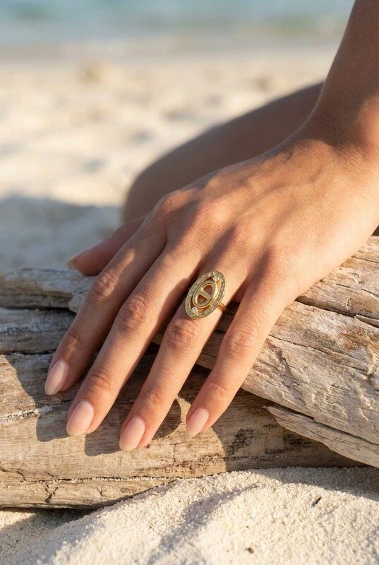 Mayorista Bijoux Mystères - Anillo de acero inoxidable ajustable