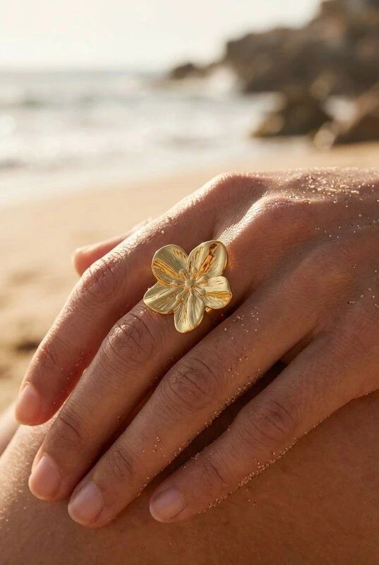 Mayorista Bijoux Mystères - Anillo ajustable de acero inoxidable