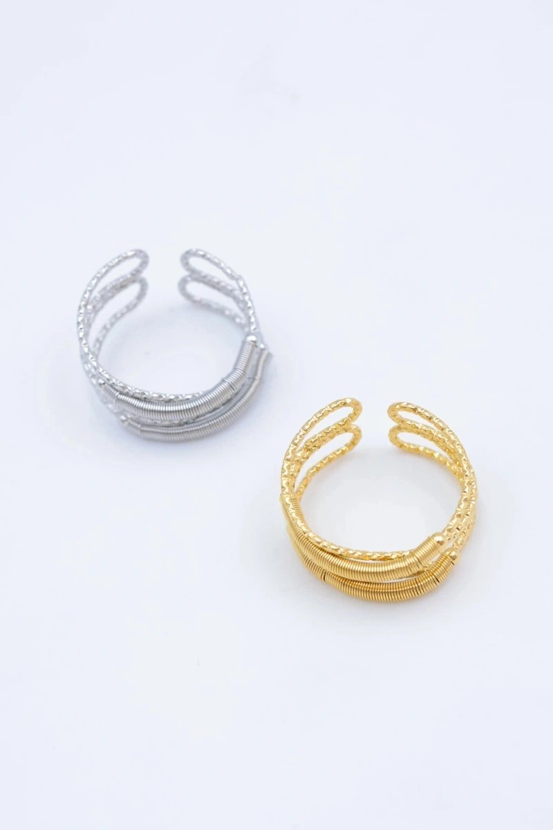 Mayorista Bijoux Mystères - Bague en acier inoxydable ajustable Mayorista Bijoux Mystères - Bague en acier inoxydable ajustable