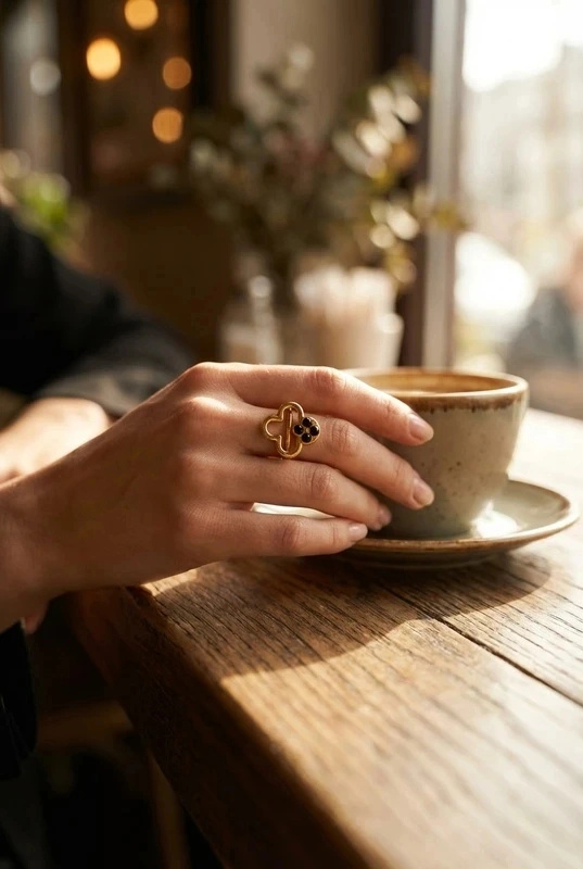 Großhändler Bijoux Mystères - Verstellbarer Edelstahlring