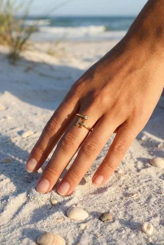 Mayorista Bijoux Mystères - Anillo de acero inoxidable ajustable