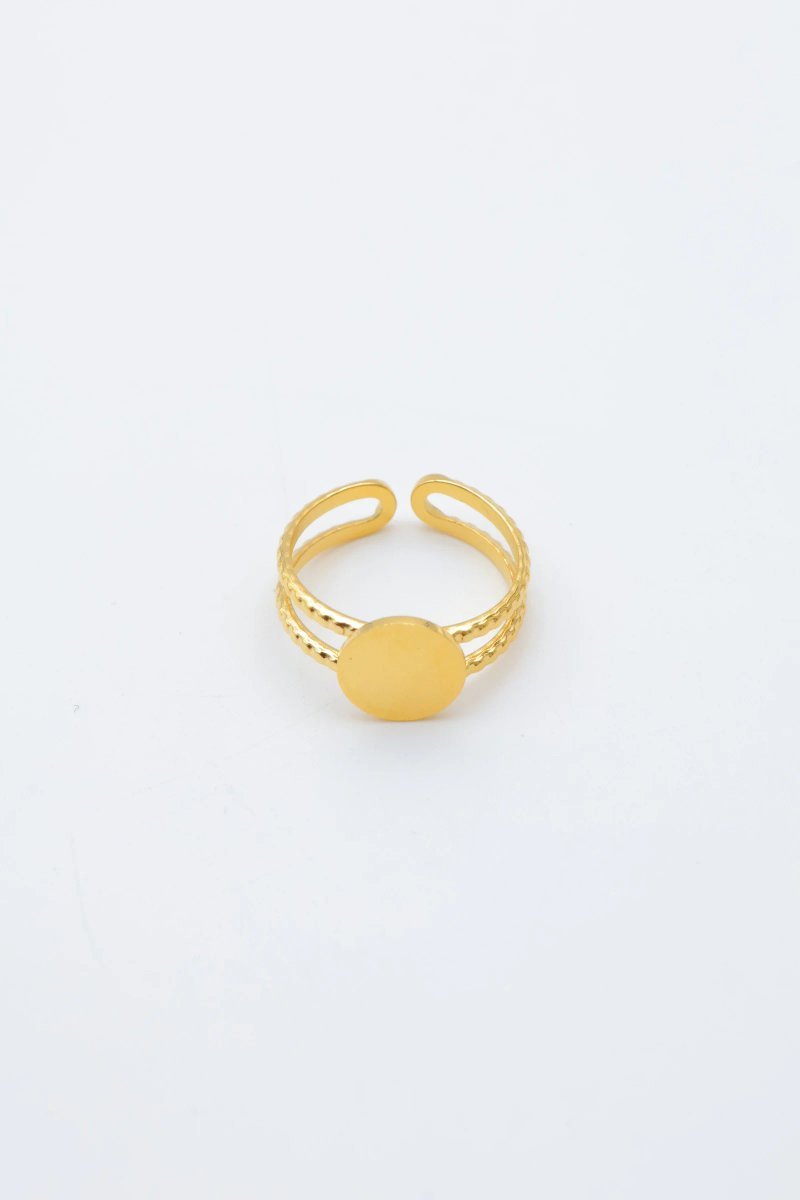 Mayorista Bijoux Mystères - Bague en acier inoxydable ajustable Mayorista Bijoux Mystères - Bague en acier inoxydable ajustable