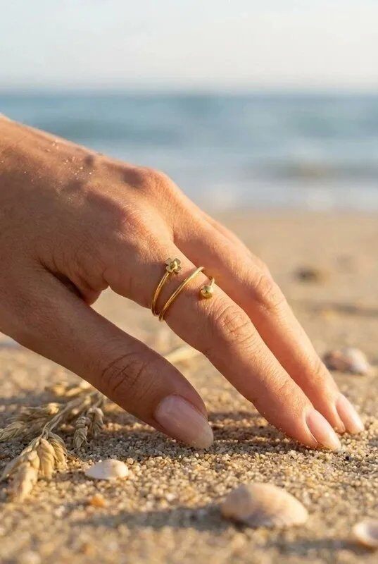 Mayorista Bijoux Mystères - Anillo de acero inoxidable ajustable
