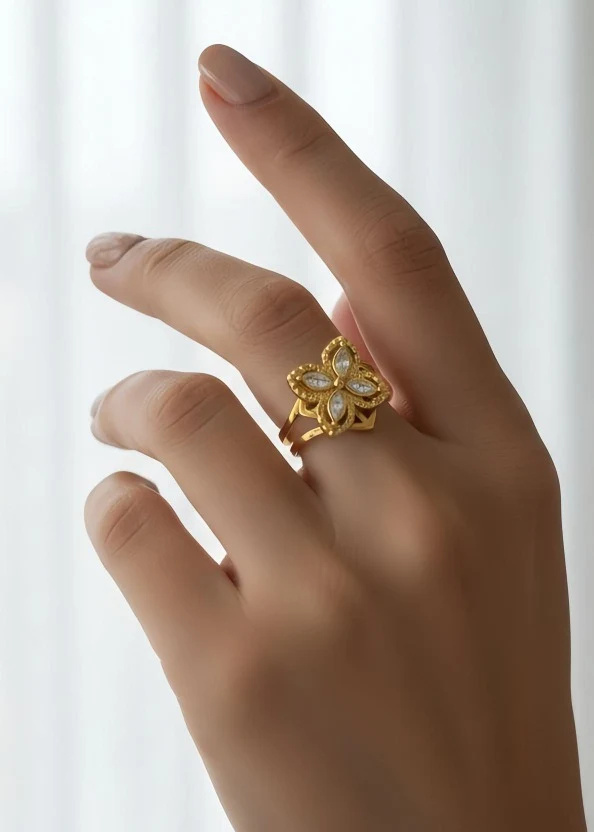 Mayorista Bijoux Mystères - Anillo ajustable de acero inoxidable