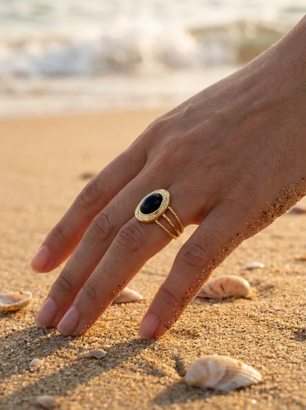 Grossiste Bijoux Mystères - Bague en acier inoxydable ajustable