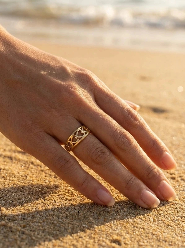 Mayorista Bijoux Mystères - Anillo de acero inoxidable ajustable
