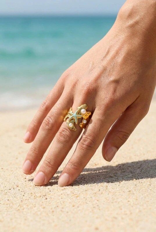 Mayorista Bijoux Mystères - Anillo ajustable de acero inoxidable