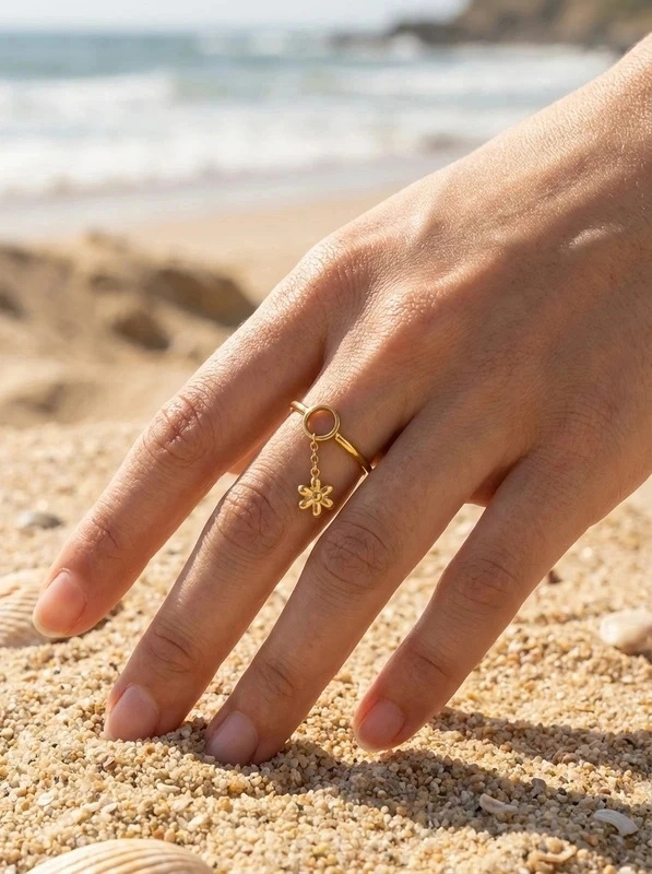 Wholesaler Bijoux Mystères - Adjustable stainless steel ring