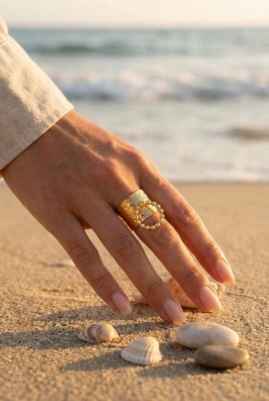 Mayorista Bijoux Mystères - Anillo de acero inoxidable ajustable