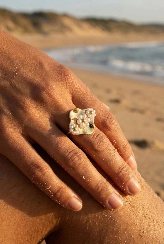 Mayorista Bijoux Mystères - Anillo de acero inoxidable ajustable