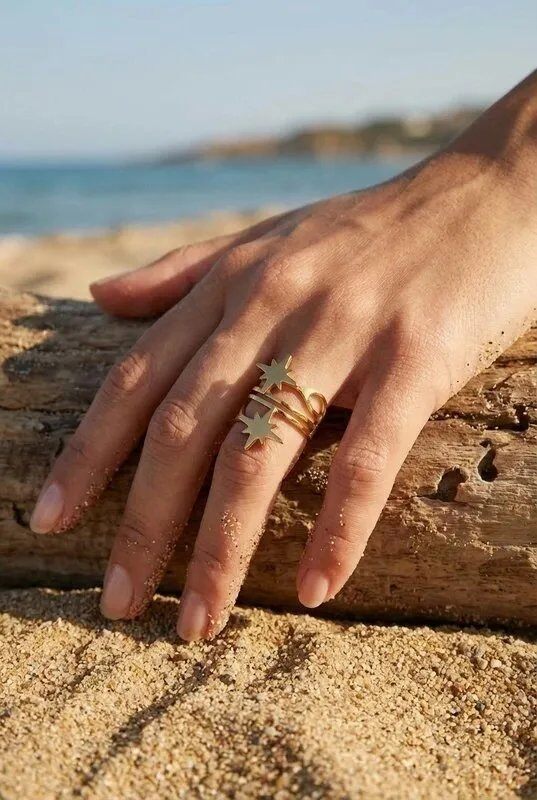Grossiste Bijoux Mystères - Bague ajustable en acier inoxydable