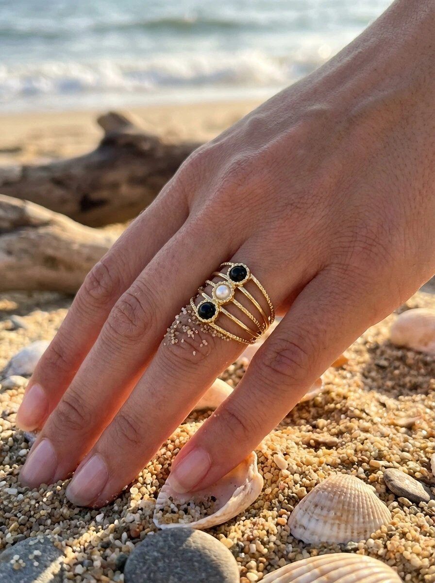 Grossiste Bijoux Mystères - Bague en acier inoxydable ajustable