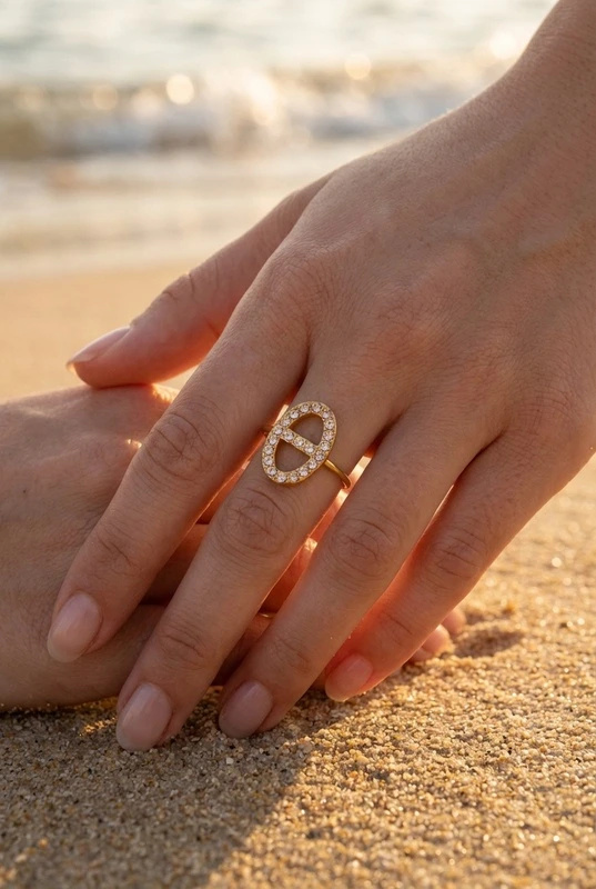 Wholesaler Bijoux Mystères - Adjustable stainless steel ring
