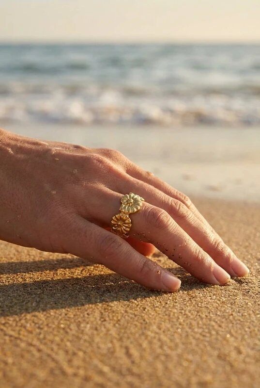 Mayorista Bijoux Mystères - Anillo ajustable de acero inoxidable