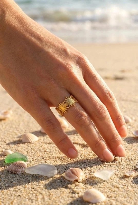 Mayorista Bijoux Mystères - Anillo de acero inoxidable ajustable Mayorista Bijoux Mystères - Anillo de acero inoxidable ajustable