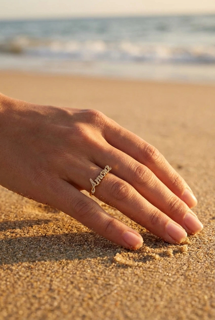 Mayorista Bijoux Mystères - Anillo ajustable de acero inoxidable