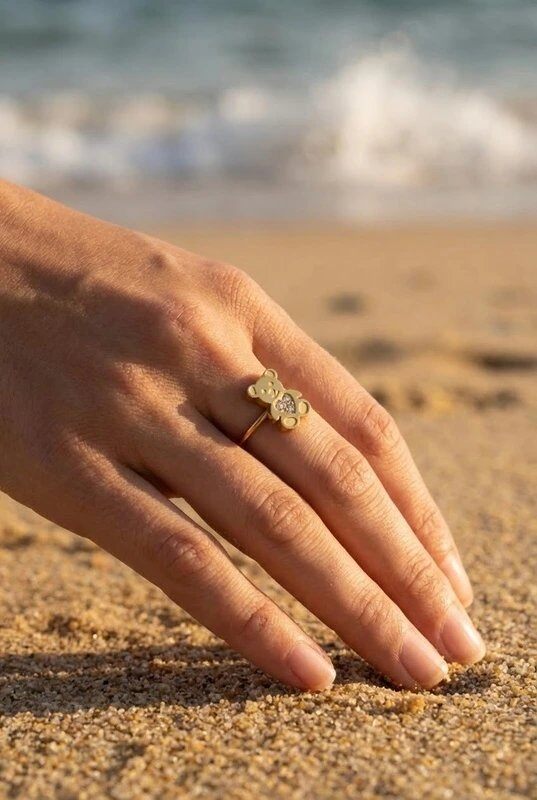 Mayorista Bijoux Mystères - Anillo de acero inoxidable ajustable