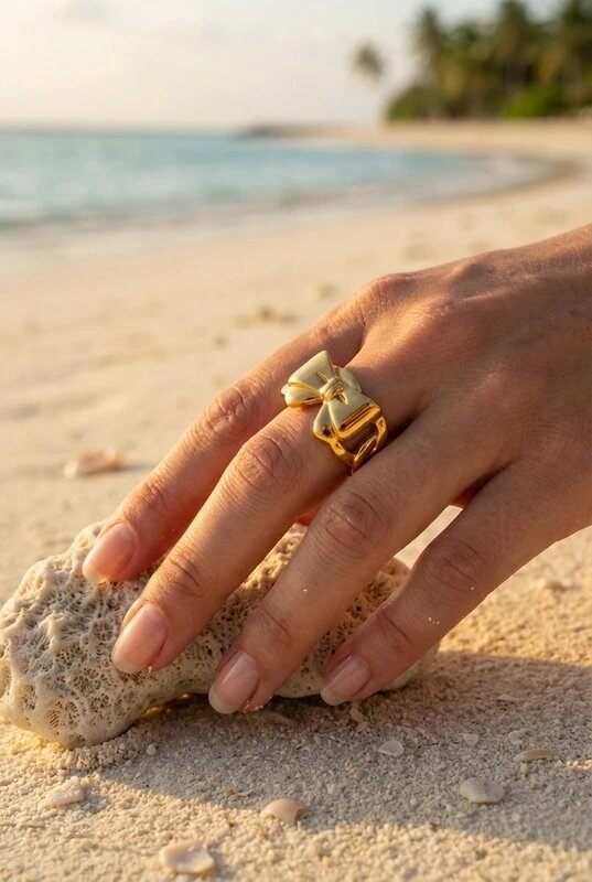 Mayorista Bijoux Mystères - Anillo de acero inoxidable ajustable