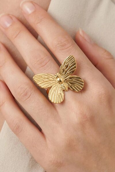 Mayorista Bijoux Mystères - Anillo de acero inoxidable ajustable Mayorista Bijoux Mystères - Anillo de acero inoxidable ajustable