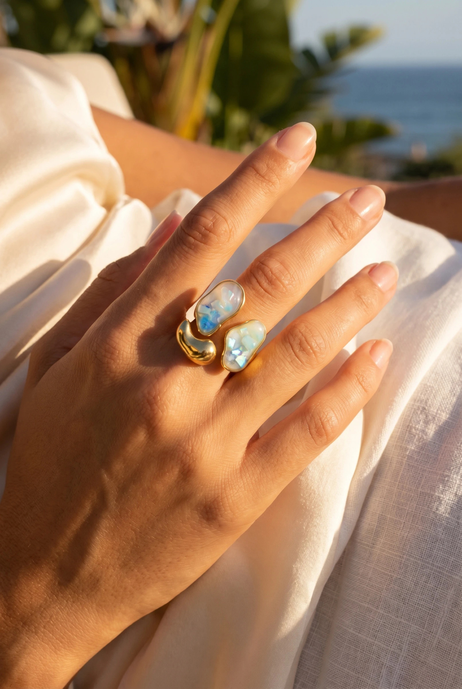 Grossiste Bijoux Mystères - Bague ajustable en acier inoxydable