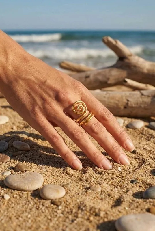 Großhändler Bijoux Mystères - Verstellbarer Edelstahlring