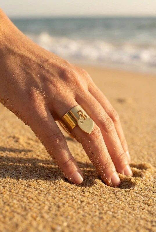 Mayorista Bijoux Mystères - Anillo de acero inoxidable ajustable
